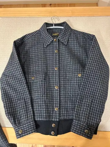 텐더 로인 체크 무늬 자켓