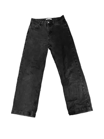Black Flare Denim Pants