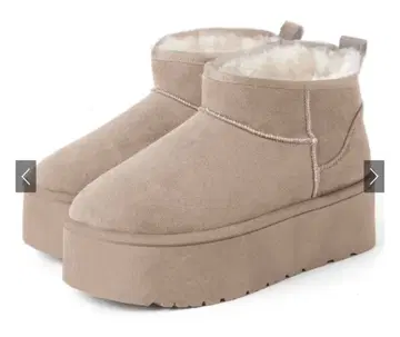 GRL 그레일 통굽 어그 부츠[fa049] 베이지 23.5