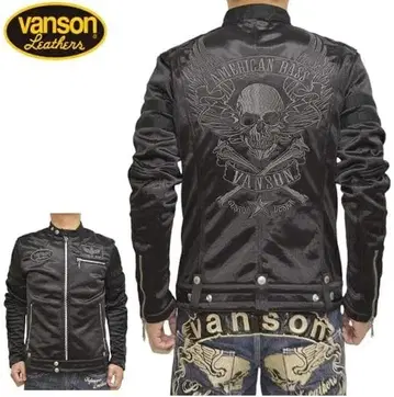 VANSON AMERICAN BASS 별주 싱글 라이더스 자켓 XL