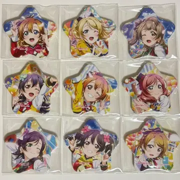 러브 라이브 별 모양 캔뱃지 SDS