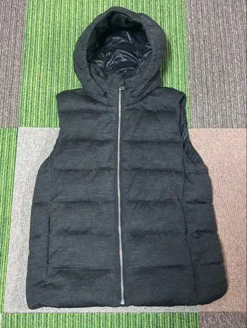 후드 부착 GAP 다운 베스트 여성용 L 사이즈 후드 탈부착 가능