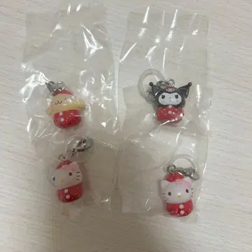 산리오 딸기 메지루시 액세서리 키티 쿠로미 폼폼푸딩