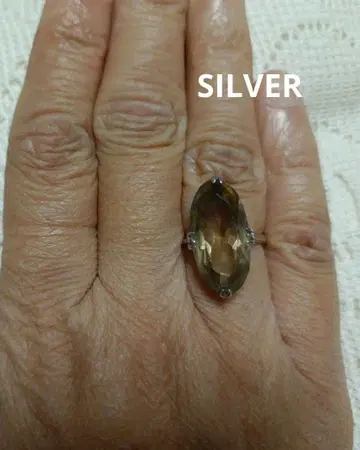 스모키 쿼츠? SILVER 반지