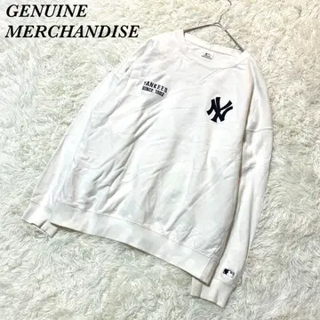 제뉴인 머천다이즈 맨투맨 L 화이트 양키스 스포츠
