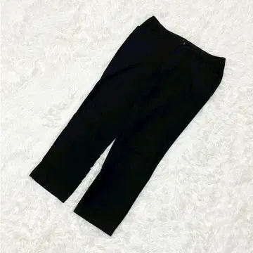 B-THREE 블랙 슬랙스 심플 베이직 성숙 캐주얼