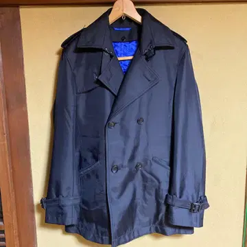 더블 브레스트 트렌치코트 블랙 L