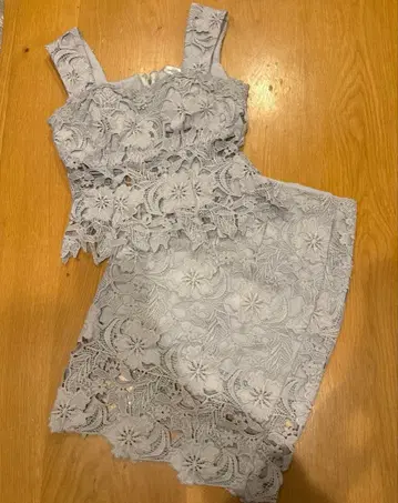 Andy 투피스 전체 레이스 드레스