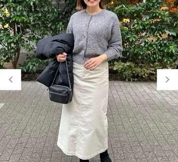 온워드 uncrave 새상품 라메 샤기 니트 가디건