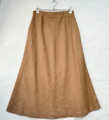 새상품급 유니클로 S 플레어 스커트 종아리 기장~롱 허리밴딩 면 혼방