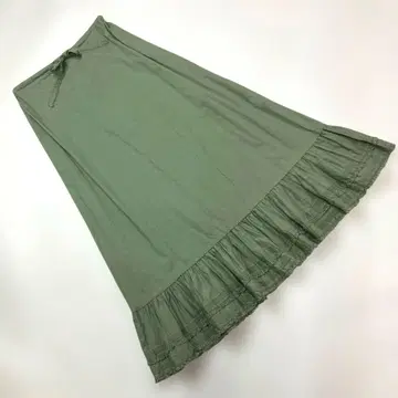 원더풀 월드 꾀꼬리색 핀턱 피코 프릴 사용 면 론 스커트