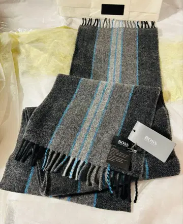 BOSS 보스 머플러 캐시미어 메리노울 미사용 새상품