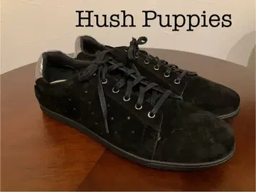 허쉬 퍼피스 블랙 스웨이드 스니커즈