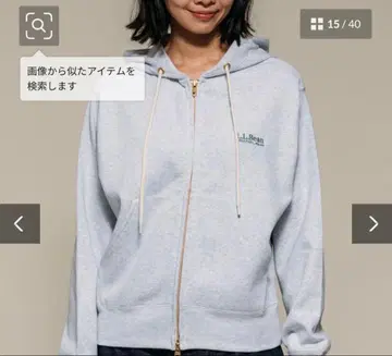 L.L.Bean 그레이 후드 부착 후드티