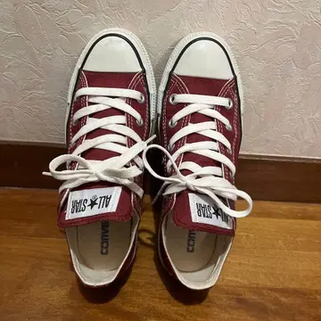 CONVERSE ALL STAR 버건디 스니커즈