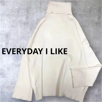 에브리데이 아이라이크 터틀넥 니트 아이보리