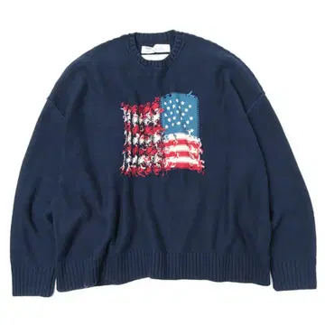 DAIRIKU 19AW Inside Out America Knit 성조기