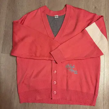 미니 마우스 V넥 가디건 핑크