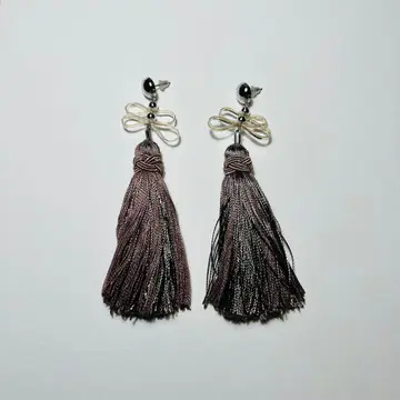 [ 새상품 미사용 ] 귀걸이 핸드메이드 스터드 태슬 결혼식 빅 사이즈