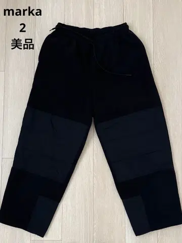 marka 플리스 이지 팬츠 충전솜 퀼팅 절개 블랙 2