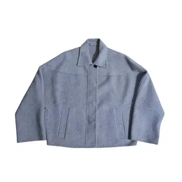 띠어리 럭스 캐시미어 혼방 더블 페이스 코트 그레이 38