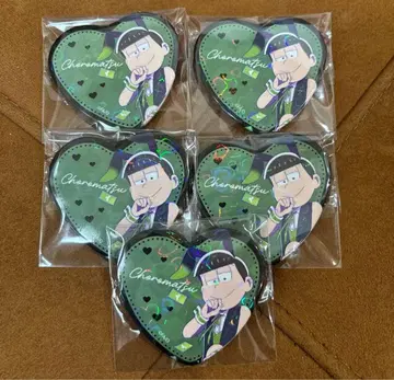 쵸로마츠 하트형 캔뱃지 5개 세트