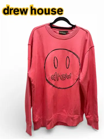 drew house 스마일리 페이스 맨투맨 핑크