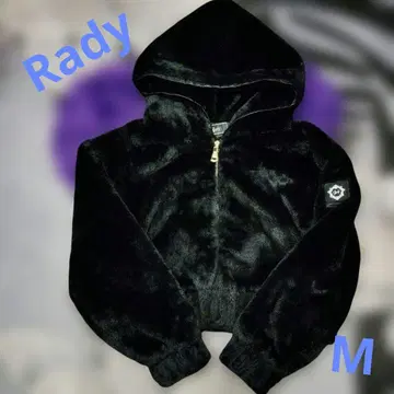 레이디 Rady 보아 후드티 상의 아우터 M 블랙