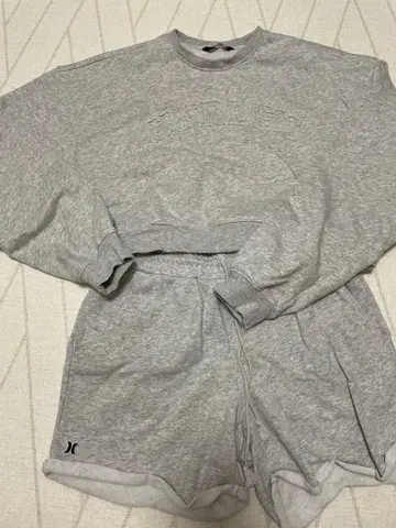 Hurley 그레이 맨투맨 셋업