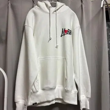 MOBB. 화이트 후드티 카모플라쥬 핑크 L 사이즈