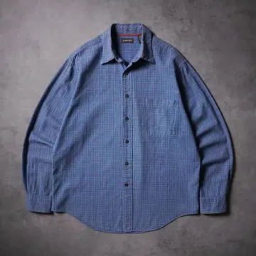 00s ST. JOHN'S BAY 체크 셔츠 긴팔 셔츠 홍콩제