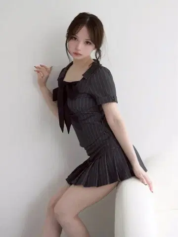 andmary Robin 리본 세트업 스커트만