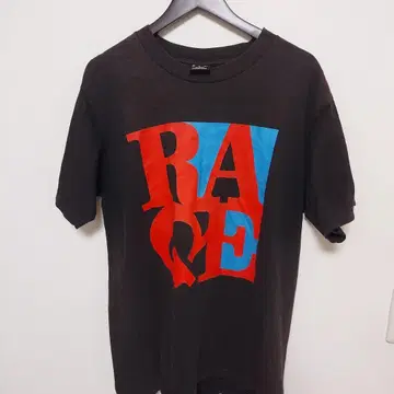 RAGE T셔츠 L 사이즈 블랙