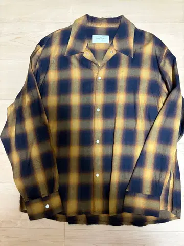 세컨드 레이어 옴브레 체크 셔츠