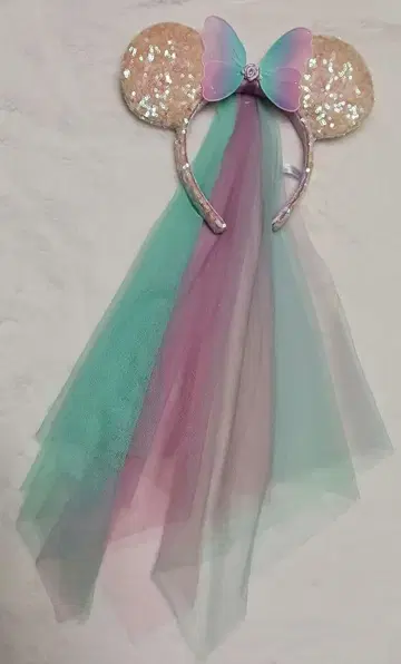 디즈니 스팽글 머리띠 버터플라이