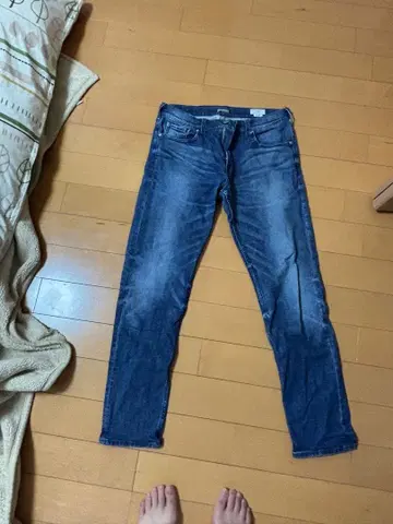 베이플로우 슬림 스트레치 데님