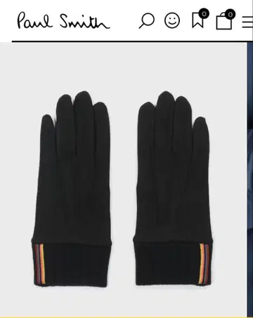 Paul Smith 블랙 장갑 스트라이프