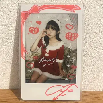 yosugala 미하쿠치아 사인 포함 크리스마스 폴라로이드