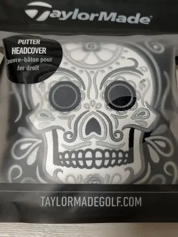 한정판 완판템 TaylorMade 스컬 디자인 말렛 퍼터용 골프헤드커버