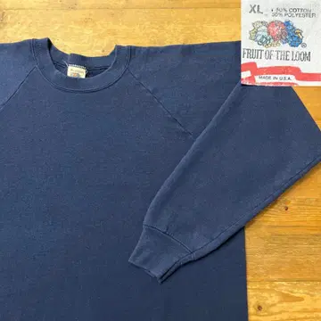 90s FRUIT OF THE LOOM USA제 래글런 맨투맨 무지