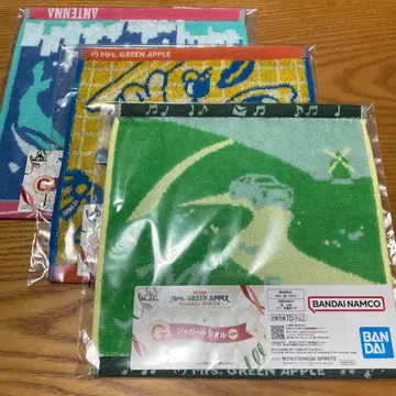 Mrs. GREEN APPLE G상 자카드 타월 3개 세트