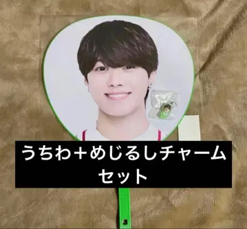 나니와단시 오하시 카즈야 부채 메지루시 참 세트 VoyAGE 돔