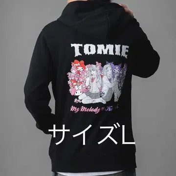 L 사이즈 후드티 이토 준지 산리오 갸루 토미에 마이멜로디 쿠로미 토미에