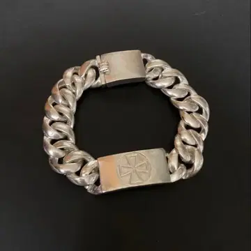 925 실버 크로스 팔찌 키헤이 20cm 폭 1.5cm 빈티지