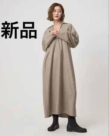 conte 플란넬 롱 원피스