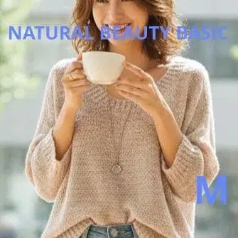 NATURAL BEAUTY BASIC 믹스 컬러 니트 돌먼