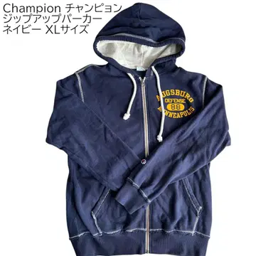 Champion 네이비 집업 후드티 XL 사이즈