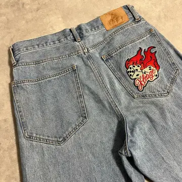 BURNING DICE PANTS XLARGE 32인치 초레어! 데님