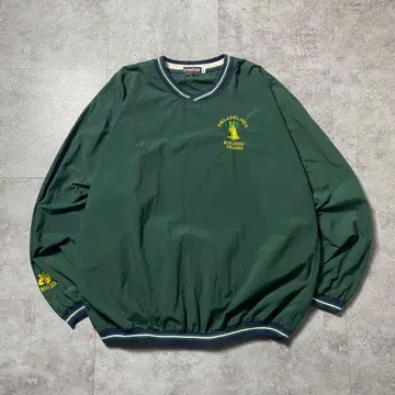 [ XL ] 90s ULTRACLUB 자수 로고 라인 리브 나일론 풀오버