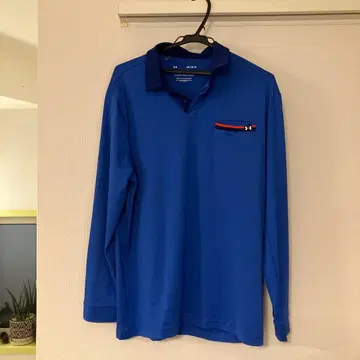 언더아머 네이비 긴팔 피케 셔츠 L 사이즈